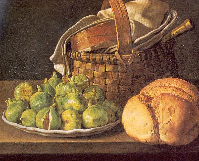 Melendez, Luis Eugenio Still-Life with Figs china oil painting image